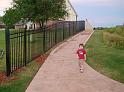 Zack walking the path